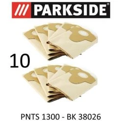 10 Sacs D'aspirateur Parkside PNTS 1300 20 L Lidl BK 38026 Marron 906–05 – Parkside Aspirateur Sec Humide