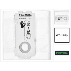 Festool SELFCLEAN SC-FIS-CT MINI/MIDI-2/10 Set De Sacs Filtres ( 204308 ) Pour Aspirateurs CT MINI Et CT MIDI à Partir De L'année De Fabrication 2019 - 10 Pièces