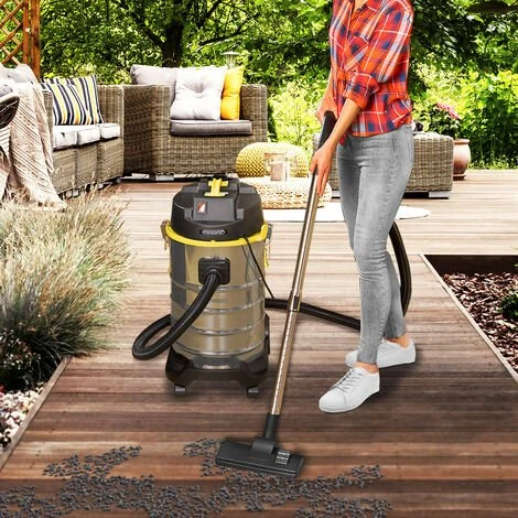 MONZANA Aspirateur Eau Et Poussière En Acier Inoxydable Avec Accessoires 1800W Capacité 30L Aspirateur Multifonction 2 MONZANA Aspirateur Eau Et Poussière En Acier Inoxydable Avec Accessoires 1800W Capacité 30L Aspirateur Multifonction – Image 2