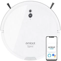 Robot Aspirateur AMIBOT Spirit Motion Gyroscope Et Capteur Visuel - White