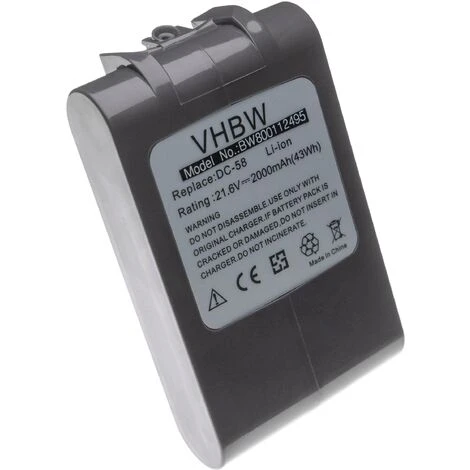 Vhbw Batterie Compatible Avec Dyson SV06, SV07, SV09, V6, V6 Absolute, V6 Animal Pro Robot électroménager (2000mAh, 21,6V, Li-ion) 1 Vhbw Batterie Compatible Avec Dyson SV06, SV07, SV09, V6, V6 Absolute, V6 Animal Pro Robot électroménager (2000mAh, 21,6V, Li-ion)
