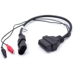 Vhbw OBD2 - Câble Adaptateur Pour Appareil De Diagnostic OBD Pour Tous Les Modèles Alfa Romeo, Fiat, Lancia, Polonez - Avec Connecteur 3 Broches