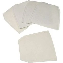 Vhbw 5x Sacs Compatible Avec Makita CL070DS, CL100, CL100D, CL100DZX, CL106, CL106D, CL183, CL183D, DCL180 Aspirateur - Microfibres Non Tissées, Blanc