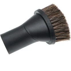 Vhbw Brosse à épousseter Pour Aspirateur - Buse Pinceau Avec Connexion 35/32mm - Brosse Ronde + Adaptateur, Avec Des Poils De Cheval