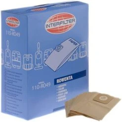 Boîte De 8 Sacs Papier (35601439) Aspirateur ROWENTA, KARCHER, AQUAVAC, CHROMEX, CALOR, HOOVER, DELONGHI, FIRSTLINE, NEVA, SHOP VAC, MAC ALLISTER, NILFISK