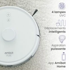 Robot Aspirateur Et Laveur AMIBOT Pure Laser Avec Cartographie Laser - White 9 Robot Aspirateur Et Laveur AMIBOT Pure Laser Avec Cartographie Laser - White -Aspirateur et sac Soldes 26385996 5