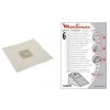 Lot 6 Sacs + Filtre BOOGY PRINCIPIO GIMINI (195270-58016) (A26B09) Aspirateur MOULINEX