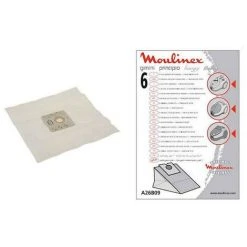 Lot 6 Sacs + Filtre BOOGY PRINCIPIO GIMINI (195270-58016) (A26B09) Aspirateur MOULINEX