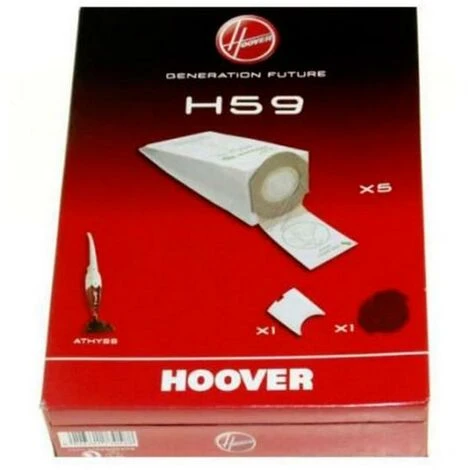 Boite De 5 Sacs 1 Filtre H59 ATHYSS (36594-52716) (35600279) Aspirateur HOOVER 1 Boite De 5 Sacs 1 Filtre H59 ATHYSS (36594-52716) (35600279) Aspirateur HOOVER