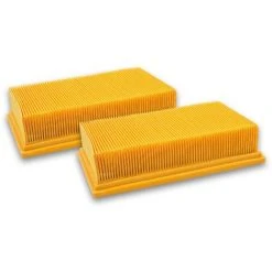 Vhbw 2x Filtre à Pris Plats Pour Aspirateur Robot Multi-usages Kärcher NT 55/1 Tact/Te/M, NT 561 Eco/Te/M, NT 611 Eco/Te/M, NT 611 MFW