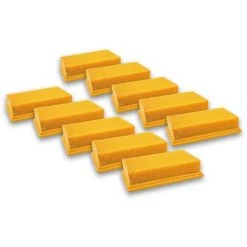 Vhbw 10x Filtres Plats Compatible Avec Hilti VC-20, VC-40, VC 20 UM, VC 40 UM Remplacement Pour Bosch 2607432033, Dewalt D279015-XJ