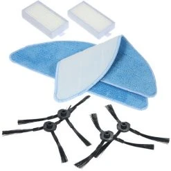 ASUPERMALL Ensemble D'Accessoires Pour Aspirateur ILIFE 8 Pcs, Adapté Aux Accessoires Pour Aspirateur Robot ILIFE V5S/V3S/V3/V5 Pro