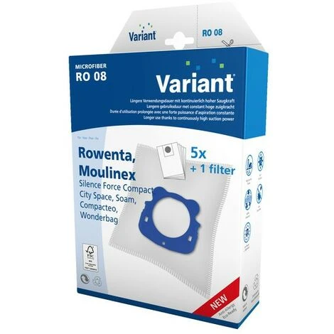 Sacs Aspirateur Par 4 Hygiene Zr200520 Pour Aspirateur Moulinex, Aspirateur Rowenta 1 Sacs Aspirateur Par 4 Hygiene Zr200520 Pour Aspirateur Moulinex, Aspirateur Rowenta