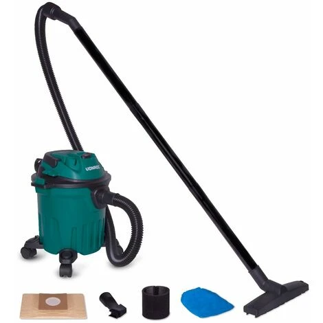 VONROC Aspirateur à Eau Et Poussière 1000W Compact - Réservoir De 12L Et Câble D’alimentation De 5m – Buses, Filtres Et Sac D’aspirateur Inclus 1 VONROC Aspirateur à Eau Et Poussière 1000W Compact - Réservoir De 12L Et Câble D’alimentation De 5m – Buses, Filtres Et Sac D’aspirateur Inclus