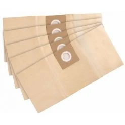 VONROC Sacs D’aspirateur à Poussière – Pour Aspirateur VC502AC Et Utilisation Universelle - 5 Sacs Inclus