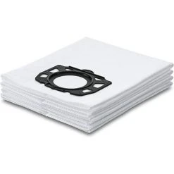 LONGZIMING 4pcs Kärcher Sachet Filtre Ouate Accessoire Pour Les Aspirateurs Multifonctions Eau Et Poussières WD 4, WD 5, WD 6, WD 4290, 5200 M, 5300 M Et 5600 MP -Aspirateur et sac Soldes 28111783 3
