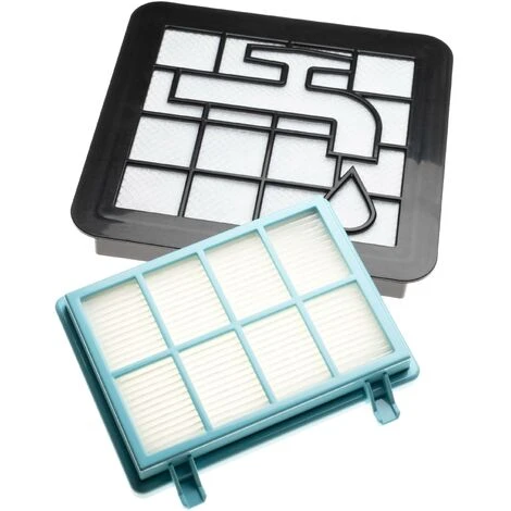 Vhbw Lot De Filtres Compatible Avec Philips PowerPro Compact FC9330/09, FC9331/07, FC9331/09 Aspirateur 1 Vhbw Lot De Filtres Compatible Avec Philips PowerPro Compact FC9330/09, FC9331/07, FC9331/09 Aspirateur
