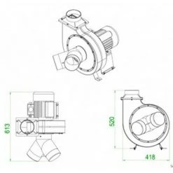 JEAN L'EBENISTE Turbine D'aspiration Pour Aspirateur Mobile FM300-MONO - 2 500 M3 - H - 1 500 W - 220 V 3 JEAN L'EBENISTE Turbine D'aspiration Pour Aspirateur Mobile FM300-MONO - 2 500 M3 - H - 1 500 W - 220 V -Aspirateur et sac Soldes 28445051 2