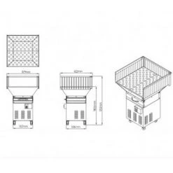 HOLZPROFI Table Aspirante 1 320 M - H - 750 W 230 V -Aspirateur et sac Soldes 28445295 4