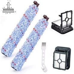 DEVENIRRICHE CrossWave Multi-Surface Brush Roll - Pièces De Rechange Pour Filtres Lavables 1608683, 160-8683, 1608684 Pour Aspirateur Bissell 1866F CrossWave 4 Paquets