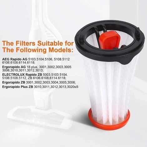 BEARSU 4 Pièces AEF144 Filtres De Remplacement Pour AEG Electrolux Rapido AG51 AG61 HX6 Et Ergorapido CX7-1 AG18 AG30 AG31 AG32 AG35 Filtre De Remplacement (alternative à AEG AEF 144, Electrolux EF144), Avec Brosse De Nettoyage 2 BEARSU 4 Pièces AEF144 Filtres De Remplacement Pour AEG Electrolux Rapido AG51 AG61 HX6 Et Ergorapido CX7-1 AG18 AG30 AG31 AG32 AG35 Filtre De Remplacement (alternative à AEG AEF 144, Electrolux EF144), Avec Brosse De Nettoyage – Image 2