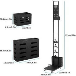 SKECTEN Support Pour Aspirateur Sans Fil, Support Autoportant Pour Dyson V6 V7 V8 V10 V11 DC58 DC59 DC62 DC74 (Noir) -Aspirateur et sac Soldes 33223008 5