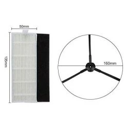 BRIDAY Pièces De Rechange Sous Vide 18pcs / Lot Robot Aspirateur Accessoires ILIFE A8 Pièces Pièces De Filtre HEPA Fit Pour ILIFE A8 Robot Aspirateur Pièces Accessoires D'aspirateur - - -Aspirateur et sac Soldes 36572625 3