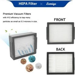 ABCRITAL Pièces De Rechange 9 Pièces Pour Aspirateur Irobot Roomba I&E Série I7 I7+ I3 I3+ I4 I4+ I6 I6+ I8 I8+/Plus E5 E6 E7, 1 Jeu De Brosses En Caoutchouc Multi-Faces, 4 Filtres D'Aspirateur Et 4 Brosses Latérales -Aspirateur et sac Soldes 36824552 4