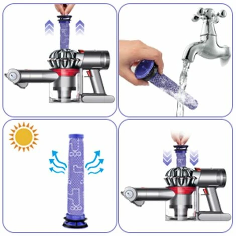 Morpilot Dyson Filtre Lot De 3 Pre-Moteur Filtre Lavables Pour Dyson V6 V7 V8 DC58 DC59 DC61 DC62 DC74,Remplacement Pour DY-965661-0 5 Morpilot Dyson Filtre Lot De 3 Pre-Moteur Filtre Lavables Pour Dyson V6 V7 V8 DC58 DC59 DC61 DC62 DC74,Remplacement Pour DY-965661-0 – Image 5