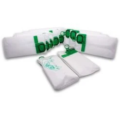Vhbw 10x Sacs Compatible Avec Vorwerk Kobold VK140, VK150, VK 140, VK 150 Aspirateur - Microfibres Non Tissées, 26cm X 14cm, Blanc / Vert -Aspirateur et sac Soldes 39113279 4