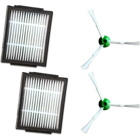 LANGRAY Kit D'accessoires De Rechange Pour IRobot Roomba Série I IRobot I7 E5 E6 Filtre, Brosse Principale Et Brosse Latérale Personnalisable 2*filter+2*side Brushes 1 LANGRAY Kit D'accessoires De Rechange Pour IRobot Roomba Série I IRobot I7 E5 E6 Filtre, Brosse Principale Et Brosse Latérale Personnalisable 2*filter+2*side Brushes