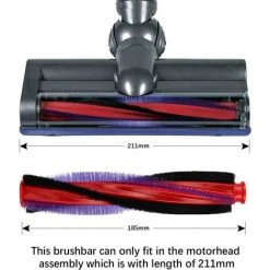 VERSAILLESFR 185mm Brosse Rouleau Pour Aspirateur Dyson V6 DC62 SV03 Rouleau Brosse électrique De Remplacement Pour Aspirateur Sans Fil Pièces Pour Aspirateur Domestique Pièce -Aspirateur et sac Soldes 42051375 4