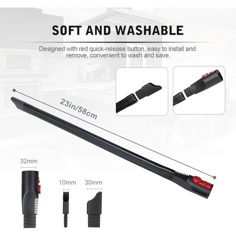 VERSAILLESFR Embout Suceur Plat Flexible Pour Aspirateur Dyson V11 V10 V8 V7 3 VERSAILLESFR Embout Suceur Plat Flexible Pour Aspirateur Dyson V11 V10 V8 V7 – Image 3