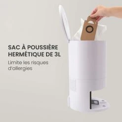 Robot Aspirateur Et Laveur AMIBOT Spirit Premium Station De Vidage Automatique - Silver -Aspirateur et sac Soldes 43079290 5