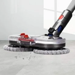 HIASDFLS Tête De Balai Électrique Pour Dyson V11 V10 V8 V7 Aspirateur Sans Fil, Accessoire De Rechange De Brosse De Sol Pour Parquet Sols Durs, Avec Réservoir D'Eau Et 6 Tampons De Balai (Mop Head) -Aspirateur et sac Soldes 43782209 5
