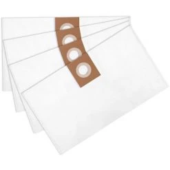 VONROC Sacs à Poussière Synthétiques Pour Aspirateur à Eau Et Poussière - 4 Pcs. - 480 X 240mm
