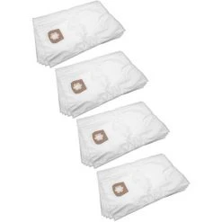 Vhbw 20x Sacs Compatible Avec Kärcher NT 27/1 Me Advanced Aspirateur - Microfibres Non Tissées, Volume De 30l, 33cm X 27cm, Blanc