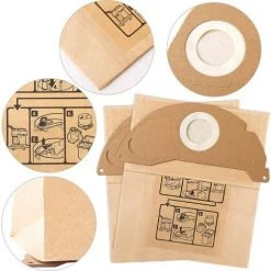 10 Sacs Filtre Remplacement Pour Aspirateur Karcher WD2 MV2 6.904-322.0 WD2250 A2004 A2054，Betterlife -Aspirateur et sac Soldes 48925125 3