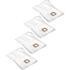 Vhbw 20x Sacs Compatible Avec Flex VC21, VC25, VC26, VCE, VCE35L Aspirateur - Microfibres Non Tissées, 34cm X 30cm, Blanc