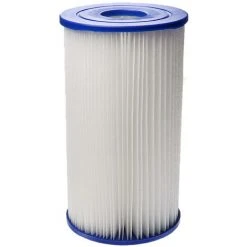 Vhbw Cartouche Filtrante Compatible Avec Bestway Flowclear 9463 L/h Piscine Pompe De Filtration - Filtre à Eau, Blanc / Bleu