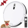APOSEN Aspirateur Robot, Robot Aspirateur Avec Navigation Gyroscopique, Cartographie, 4 Modes De Nettoyage，Auto-charge