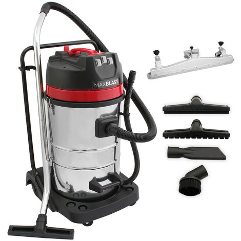 Aspirateur Industriel MAXBLAST De 80 Litres Avec Embout D’Aspiration - Gris 4 Aspirateur Industriel MAXBLAST De 80 Litres Avec Embout D’Aspiration - Gris – Image 4