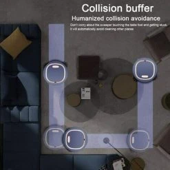 DECKON Aspirateur Robot, Aspirateur Et Laveur De Sol 3 EN 1, Super Aspiration,1500Pa Aspirateur Robot Laveur Avec Fonction Nettoyage, Idéal Pour Le Poils DAnimaux Cheveux Poussière 9 DECKON Aspirateur Robot, Aspirateur Et Laveur De Sol 3 EN 1, Super Aspiration,1500Pa Aspirateur Robot Laveur Avec Fonction Nettoyage, Idéal Pour Le Poils DAnimaux Cheveux Poussière -Aspirateur et sac Soldes 52978250 5