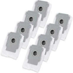 TANABATA Lot De 8 Sacs D'aspirateur De Rechange Pour IRobot Roomba Série I & S I7 I7+ 7550, I3 I3 Plus 3550, I6 I6+ 6550, I8 I8+ 8550, S9 S9+/9550, Filtre Automatique De La Saleté Avec Base Propre