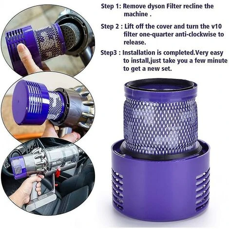 CADEAUX Lot De 2 Filtres De Rechange V10 Pour Dyson Lot De 2 Filtres De Rechange 5 CADEAUX Lot De 2 Filtres De Rechange V10 Pour Dyson Lot De 2 Filtres De Rechange – Image 5