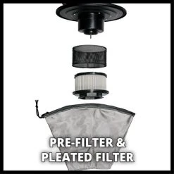 Einhell Aspirateur à Cendres TC-AV 1718 D (1200 W, Performance D’aspiration De 170 mbar, Cuve En Fer-blanc 18 L) -Aspirateur et sac Soldes 54817325 5