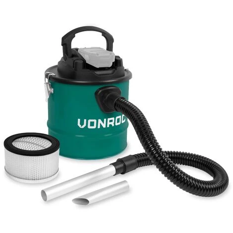 VONROC Aspirateur à Cendres Sans Fil VPower 20V - Réservoir 12L - Filtre HEPA – Sans Batterie Ni Chargeur Rapide 1 VONROC Aspirateur à Cendres Sans Fil VPower 20V - Réservoir 12L - Filtre HEPA – Sans Batterie Ni Chargeur Rapide