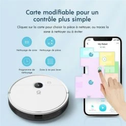 Yeedi Vac Max 3000Pa Aspirateur Robot Laveur Détection Des Tapis Alexa APP MAP -Aspirateur et sac Soldes 54969644 4