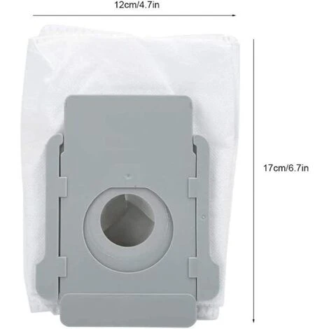 ALMI Lot De 8 Sacs Jetables Sacs À Poussière De Rechange Pour Aspirateur IRobot Roomba I7 I7+ / I7 Plus E5 E6 E7 S9 S9+ Robot Base Autonettoyante, Kit D'accessoires De Sacs D'élimination De La Saleté 4 ALMI Lot De 8 Sacs Jetables Sacs À Poussière De Rechange Pour Aspirateur IRobot Roomba I7 I7+ / I7 Plus E5 E6 E7 S9 S9+ Robot Base Autonettoyante, Kit D'accessoires De Sacs D'élimination De La Saleté – Image 4