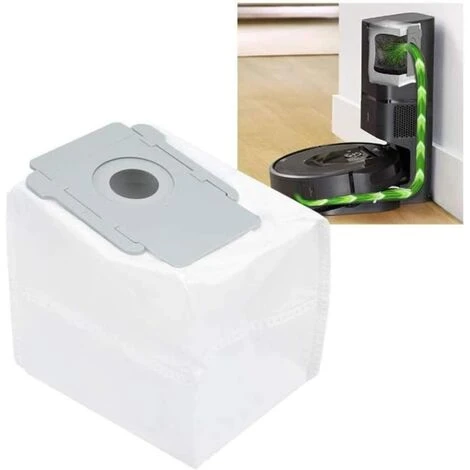 ALMI Lot De 8 Sacs Jetables Sacs À Poussière De Rechange Pour Aspirateur IRobot Roomba I7 I7+ / I7 Plus E5 E6 E7 S9 S9+ Robot Base Autonettoyante, Kit D'accessoires De Sacs D'élimination De La Saleté 5 ALMI Lot De 8 Sacs Jetables Sacs À Poussière De Rechange Pour Aspirateur IRobot Roomba I7 I7+ / I7 Plus E5 E6 E7 S9 S9+ Robot Base Autonettoyante, Kit D'accessoires De Sacs D'élimination De La Saleté – Image 5